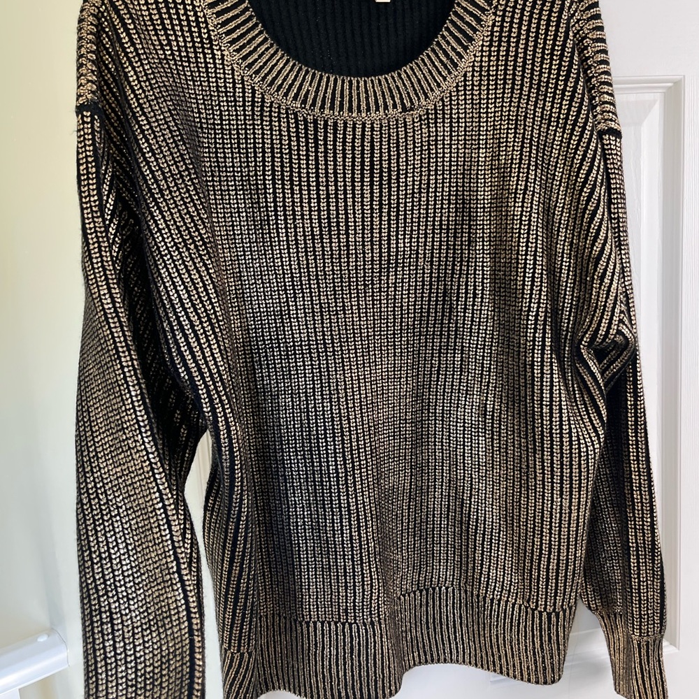 Metallic Knit Women's Sweater